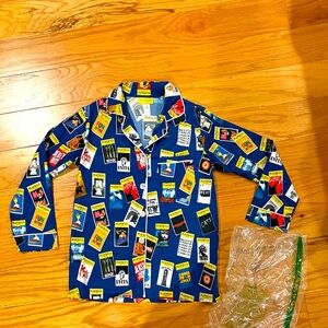 New, Colorful Playbill Print Women's Pajama set